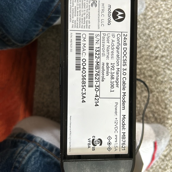 Motorola Modem MB7621 in great condition - Picture 5 of 7